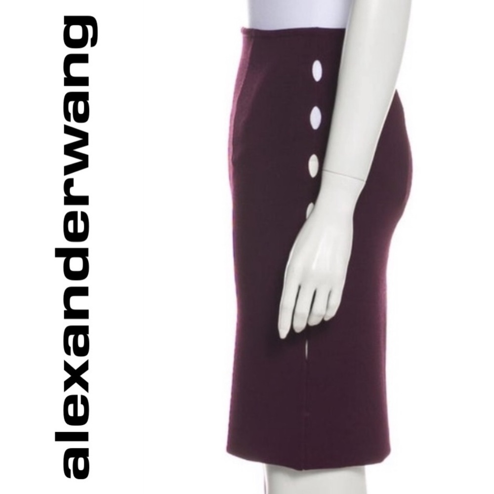 Alexander Wang sexy plum pencil skirt